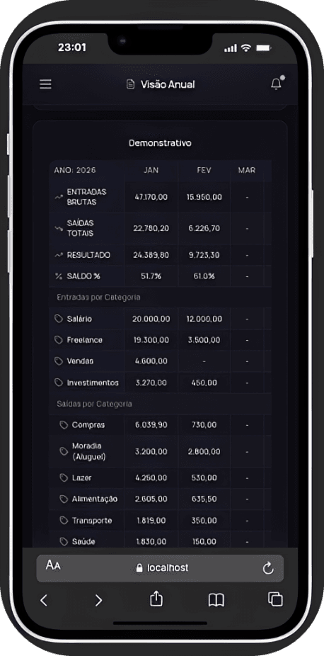 App Nexly no celular